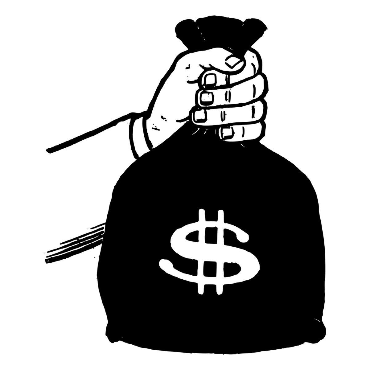 Money bag png sticker illustration