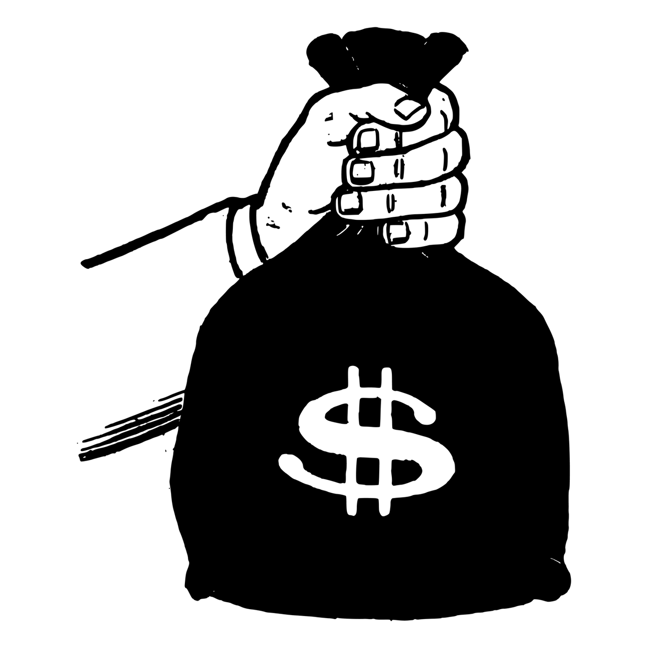 Money bag png sticker illustration